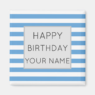 Keramiska plattor av typen Blue and White Stripe G Magnet