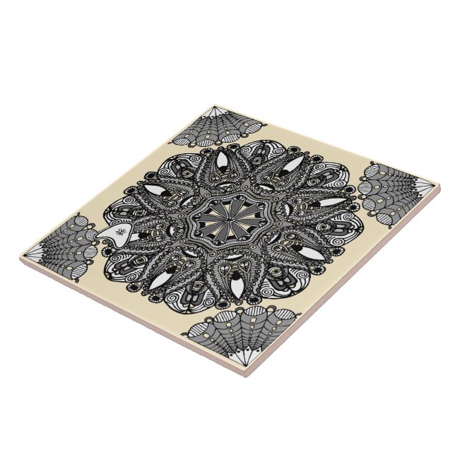 Keramiska plattor Beige B "The Touch Of Infinity" Kakelplatta (Sidan)