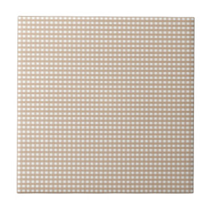 Keramiska plattor Beige & Vit Randig Fyrkantig Kakelplatta