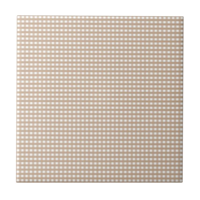 Keramiska plattor Beige & Vit Randig Fyrkantig Kakelplatta (Framsidan)