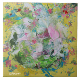 Keramiska plattor för abstrakt Blommigt Kakelplatta