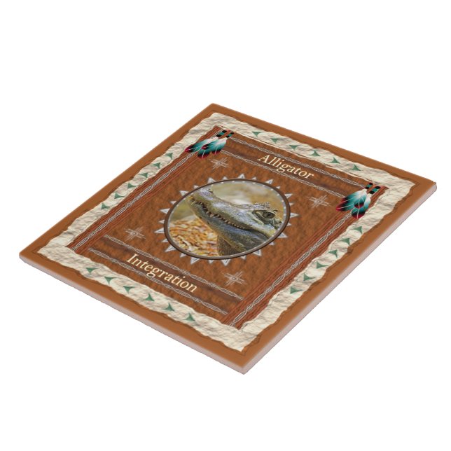 Keramiska plattor för Alligator-integration Kakelplatta (Sidan)