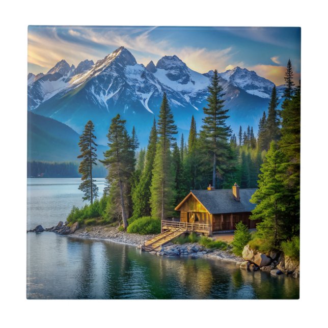 Keramiska plattor för bergsvy kakelplatta (Framsidan)