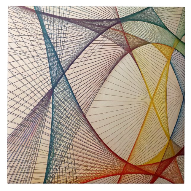 Keramiska plattor för geometrisk Abstrakt Kakelplatta (Framsidan)