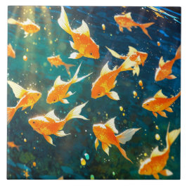 Keramiska plattor för guldfisk kakelplatta