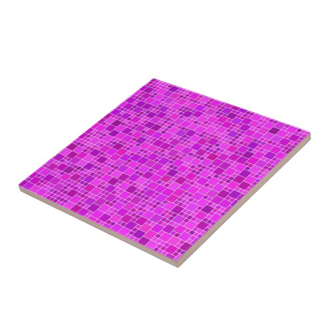 Keramiska plattor för lila Rosa Mosaic Design Kakelplatta (Sidan)