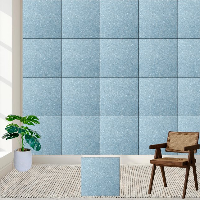 Keramiska plattor för ljusblå Glitter-Gnistra Kakelplatta (Light Blue Glitter Sparkle Ceramic Tile)