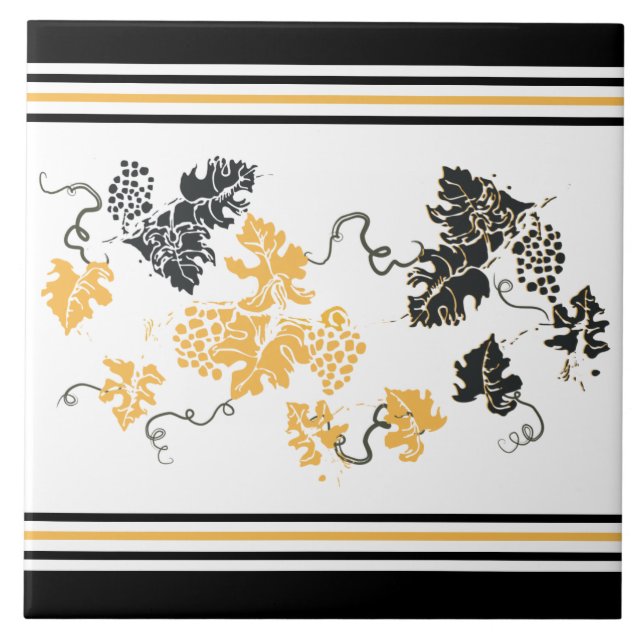 Keramiska plattor för Löv av grafik Kakelplatta (Framsidan)