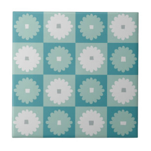 Keramiska plattor för moderna geometriska blommor  kakelplatta