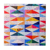 Keramiska plattor för multifärgade mosaikeffekter