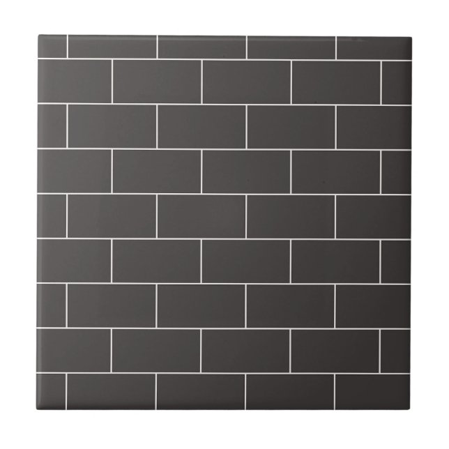 Keramiska plattor för trendig Classic Black Tunnel Kakelplatta (Framsidan)