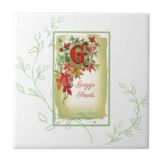 Keramiska plattor för vattenfärgsutsäde kakelplatta (Framsidan)