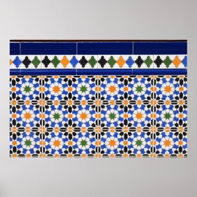 Keramiska plattor från Granada Poster (Framsidan)
