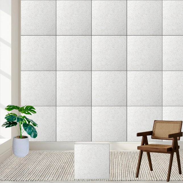 Keramiska plattor i elegant White och Guld Speckla Kakelplatta (Elegant White and Gold Speckled Ceramic Tile)