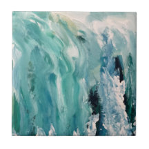 Keramiska plattor i flytande Vatten