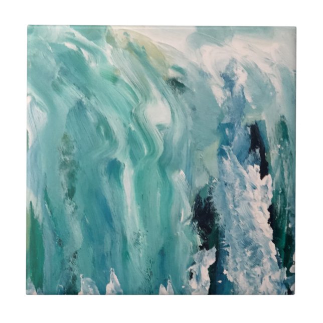 Keramiska plattor i flytande Vatten Kakelplatta (Framsidan)