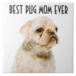 Keramiska plattor i Pug Mamma Kakelplatta