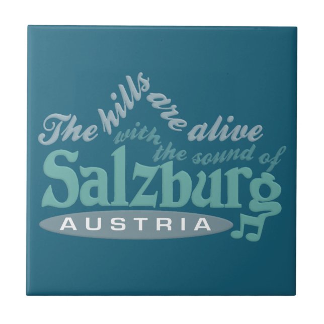 Keramiska plattor i Salzburg Kakelplatta (Framsidan)