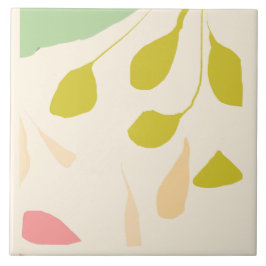 Keramiska plattor i spridda löv kakelplatta