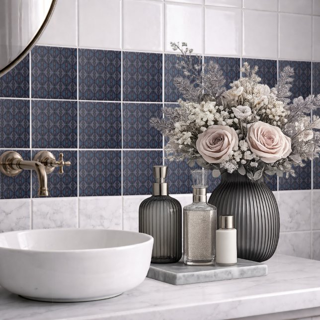 Keramiska plattor, ”Inky Imprints” Kakelplatta (Skapare uppladdad)