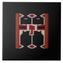 Keramiska plattor inspirerade av Borneos konst