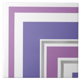 Keramiska plattor - Lilac med Silver-beskärt hörn Kakelplatta
