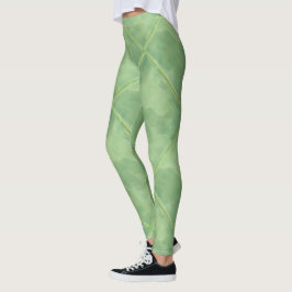Keramiska plattor med enkel Grönt Leggings