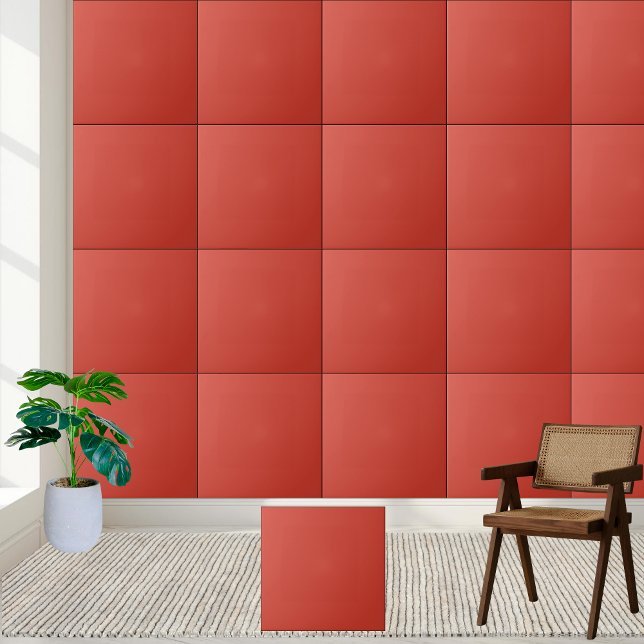 Keramiska plattor med fast röd Orange Kakelplatta (Solid Red-Orange Ceramic Tile)