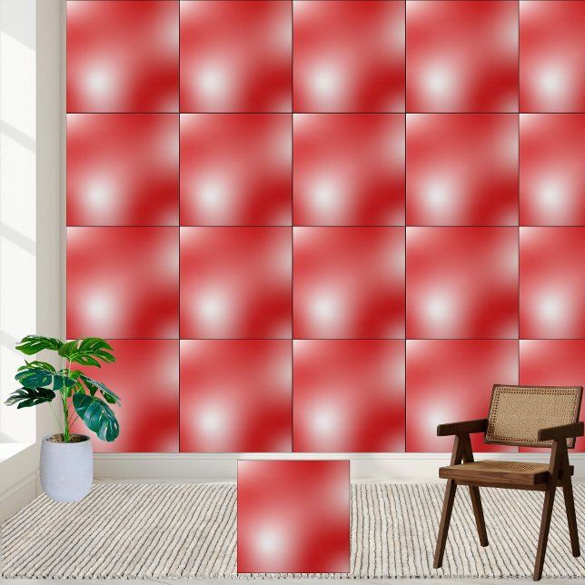 Keramiska plattor med röd övertoning, abstrakt kakelplatta (Abstract Red Gradient Ceramic Tile)