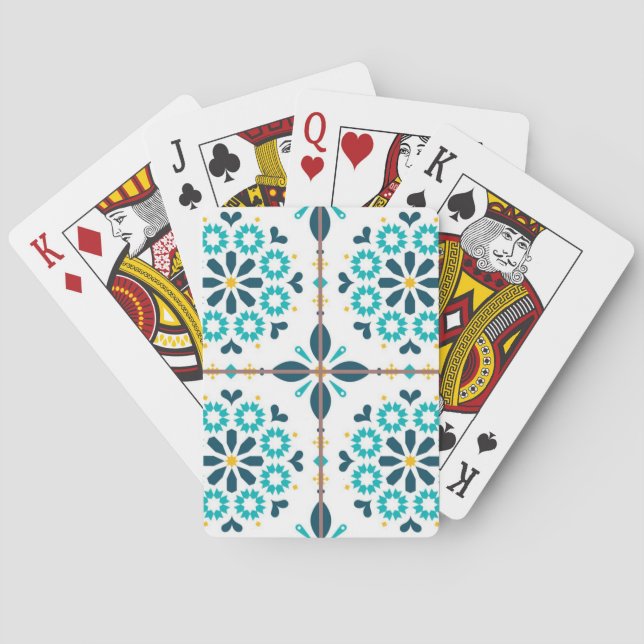 Keramiska plattor mönster casinokort (Baksidan)