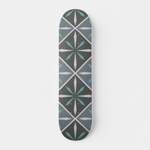 Keramiska plattor mönster mini skateboard bräda 18,5 cm