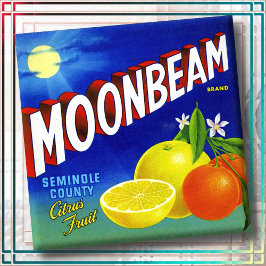 KERAMISKA PLATTOR - "Moonbeam Produce" - Trälåda E Kakelplatta