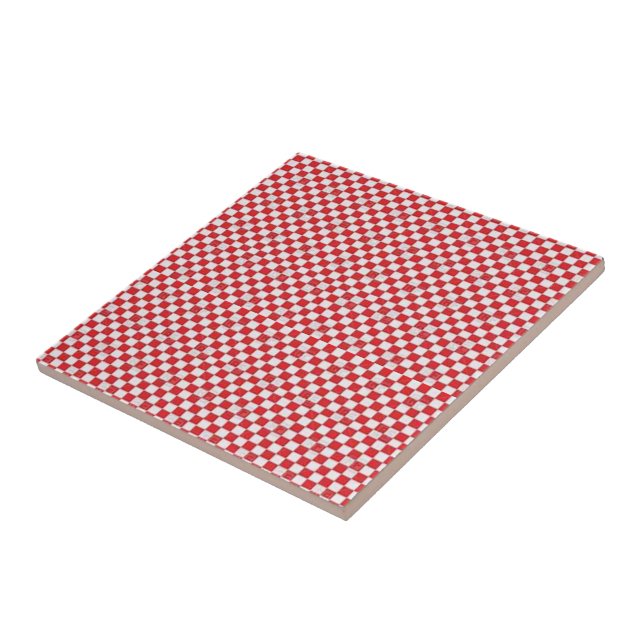 Keramiska plattor, röda och vita plattor kakelplatta (Sidan)