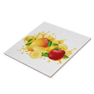 Keramiska plattor/trivet-frukt, keramiska plattor kakelplatta