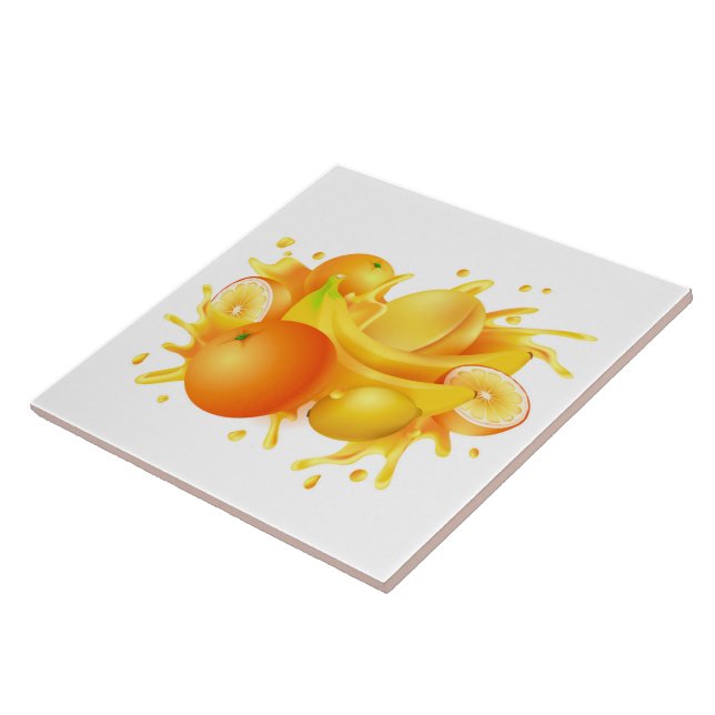 Keramiska plattor/trivet-frukt, keramiska plattor kakelplatta (Sidan)