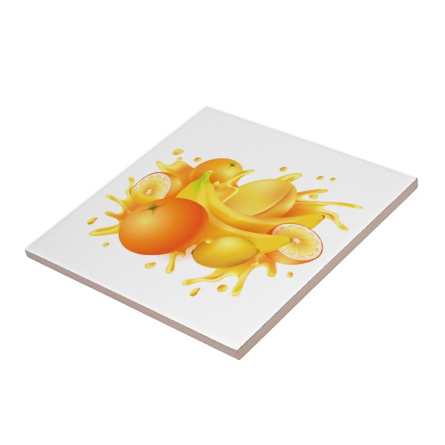 Keramiska plattor/trivet-frukt, keramiska plattor kakelplatta (Sidan)