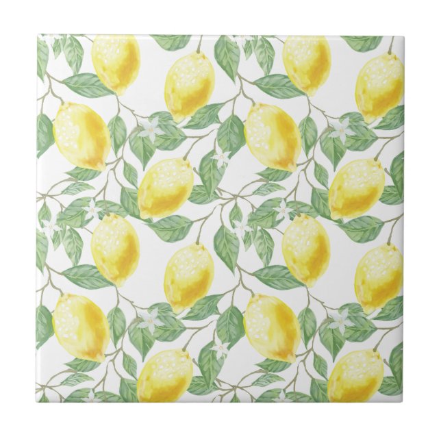 Keramiska plattor/trivet-lemoner kakelplatta (Framsidan)