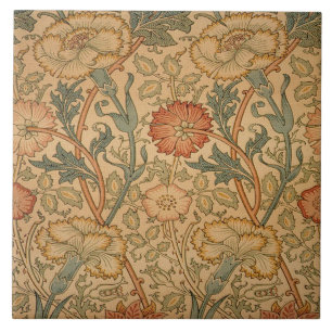 Keramiska plattor William Morris-design 07 Kakelplatta