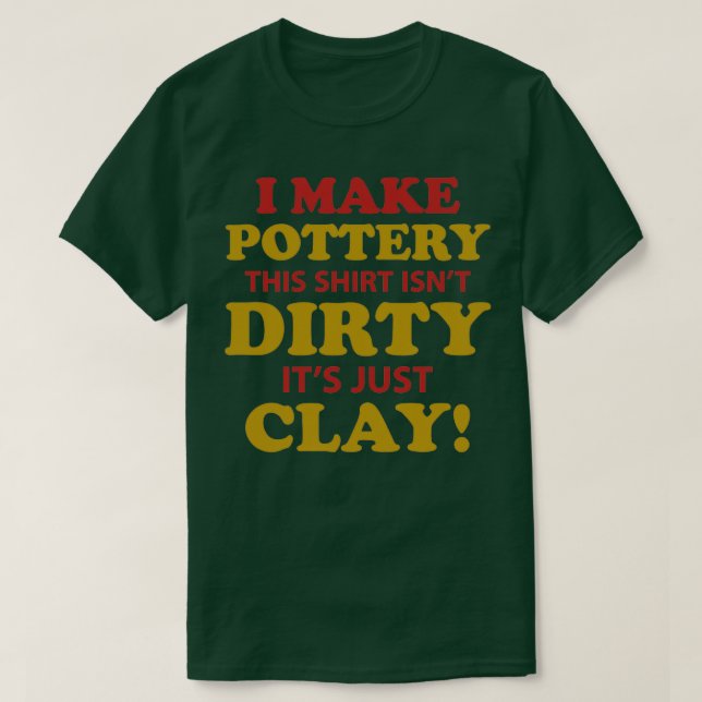 keramiska potter 11 för keramiska presenthantverks t shirt (Design framsida)