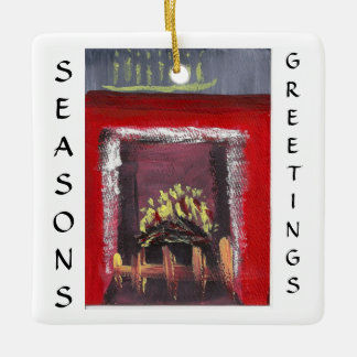 Keramiska prydnadar julgransprydnad keramik