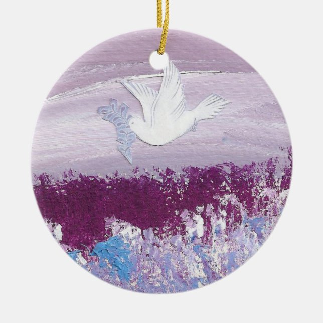 Keramiska prydnadar julgransprydnad keramik (Framsidan)