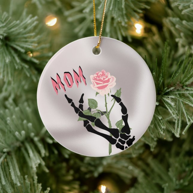 Keramiska prydnadsföremål för Blommigt med skal Julgransprydnad Keramik (Träd)