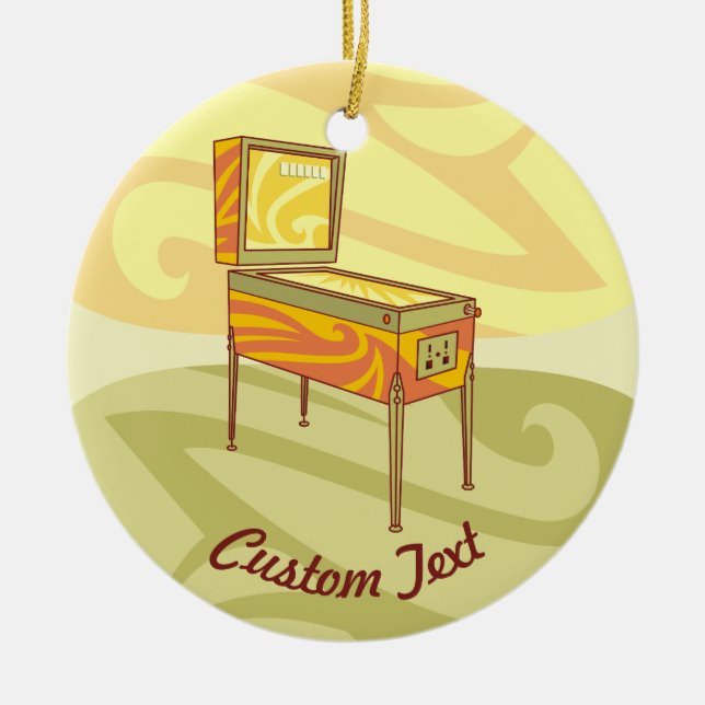 Keramiska prydnadsföremål från Pinball maskin Julgransprydnad Keramik (Framsidan)