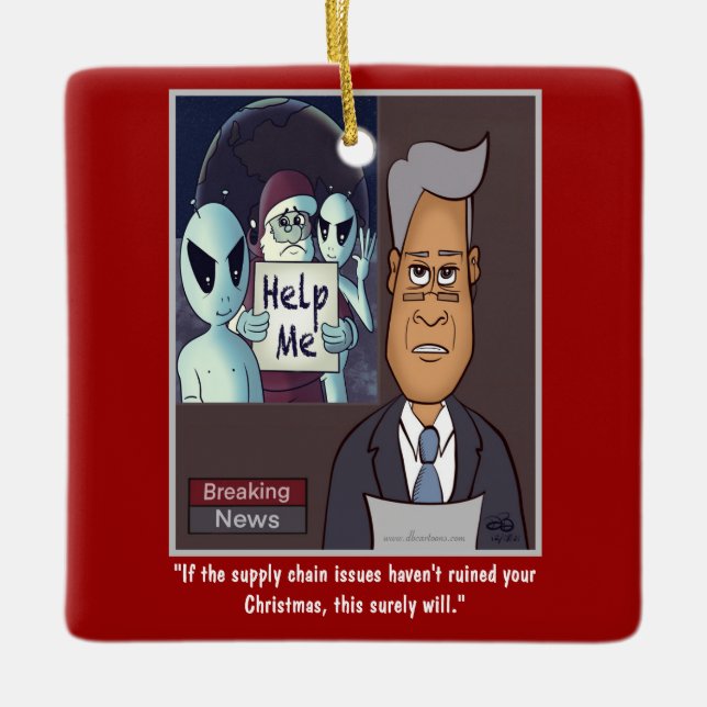 Keramiska prydnadsföremål i leveranskedjan julgransprydnad keramik (Framsida)