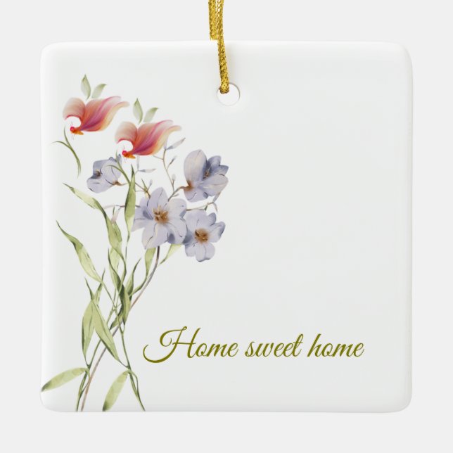 Keramiska prydnadsföremål julgransprydnad keramik (Framsida)