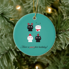 Keramiska prydnadsföremål - Puurfect-Helgdag Julgransprydnad Keramik