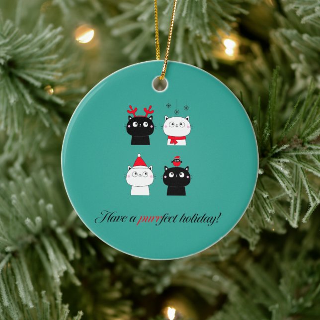 Keramiska prydnadsföremål - Puurfect-Helgdag Julgransprydnad Keramik (Träd)