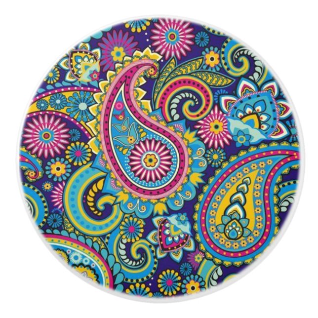 Keramiska skåp och dörrknutar - Modern Mönster Knopp (Framsidan)