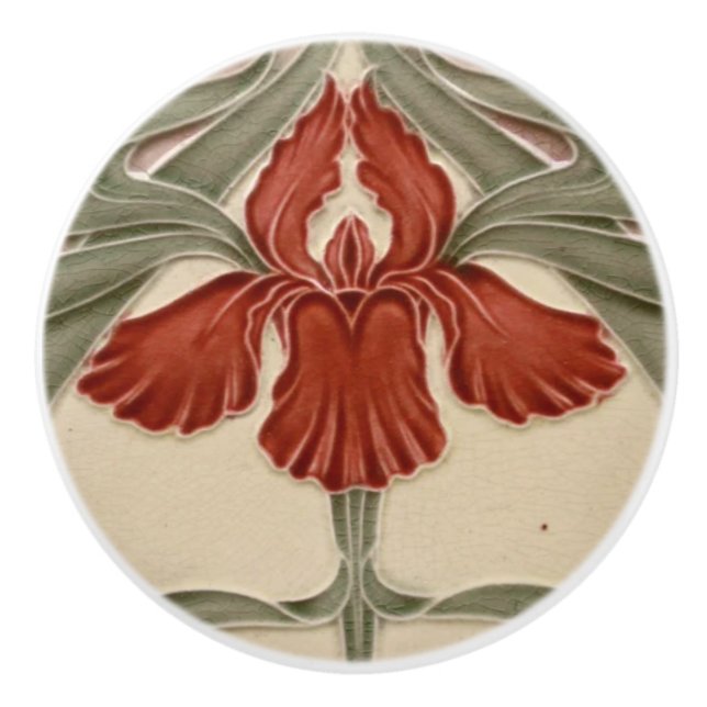 Keramiska skåp och dörröppningar - ris knopp (Framsidan)