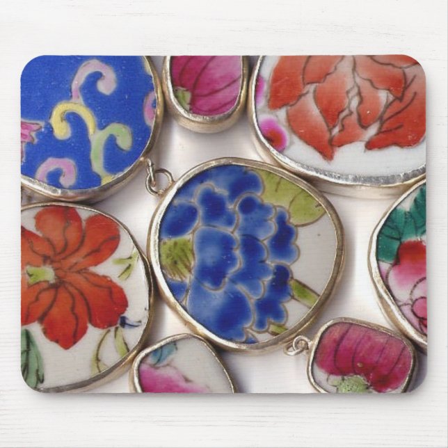 Keramiska skärvor för Ming dynastikrukmakeri Musmatta (Framsidan)